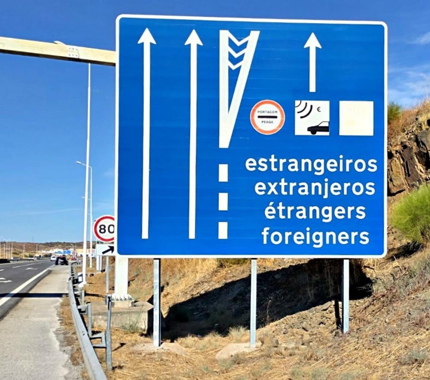Portugal recuerda que la autopista A22 que conecta Huelva y Algarve es gratuita