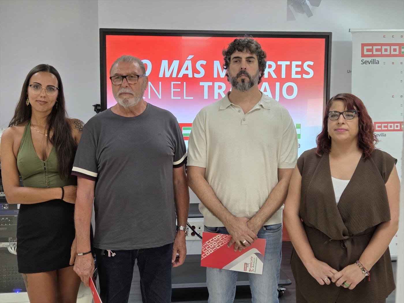 CCOO y UGT exigen medidas urgentes en Sevilla ante el aumento de muertes laborales 