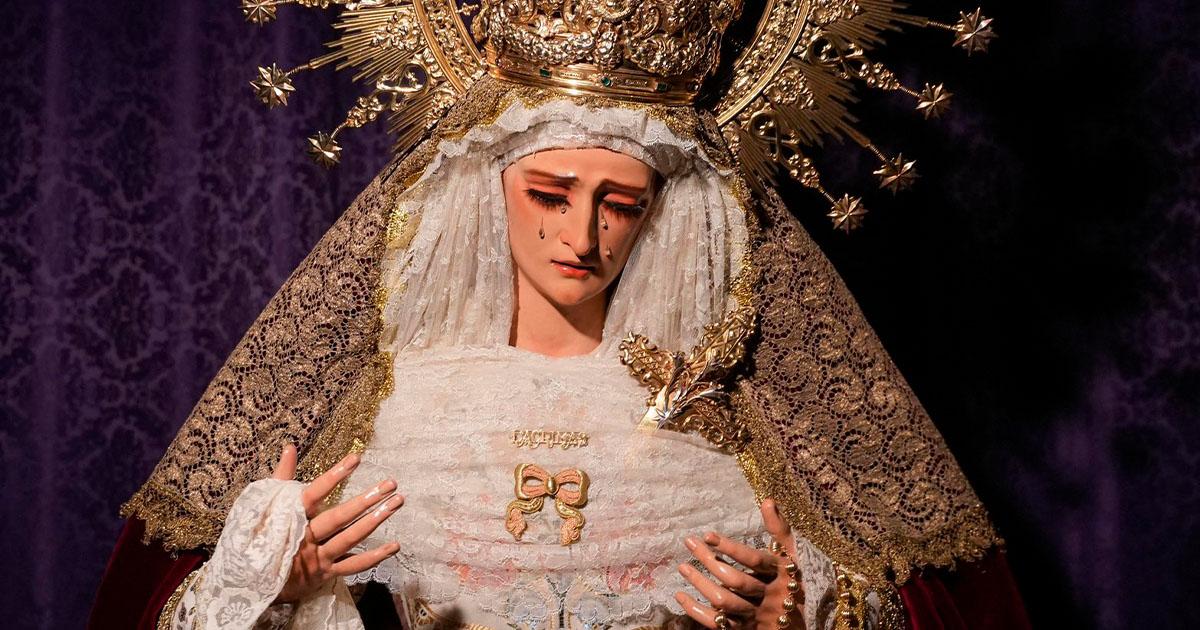 Nuestra Señora de las Lágrimas regresa a Santa Catalina tras un mes de restauración 
