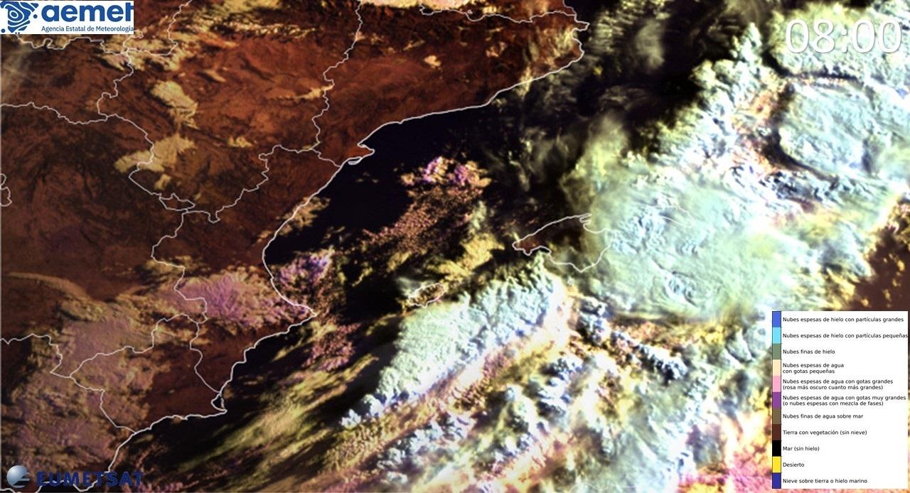 Aemet desactiva avisos en la Comunitat Valenciana tras una madrugada que deja lluvias