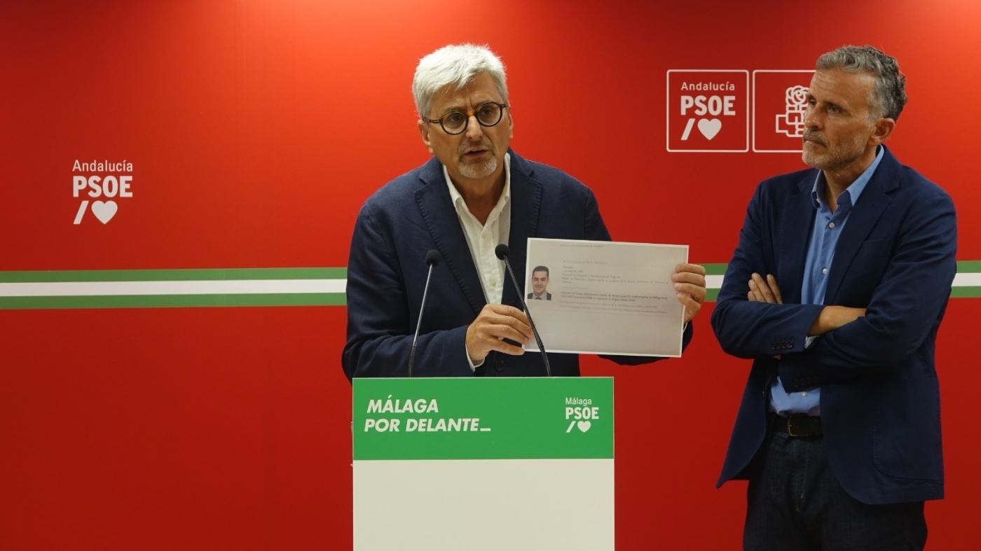 El PSOE acusa a Juanma Moreno de 