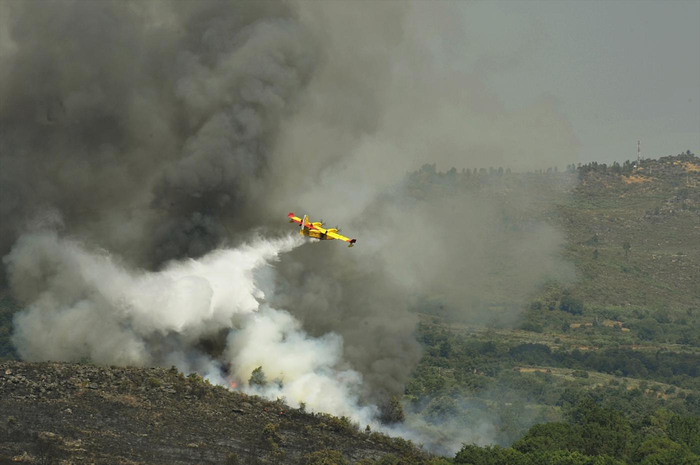 Extinguido el incendio de Ourense tras arrasar casi 100 hectáreas