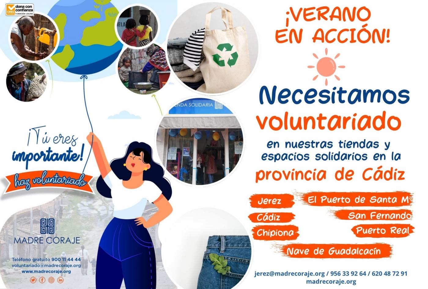 Madre Coraje inicia su campaña de captación de voluntarios para el mercadillo de Chipiona