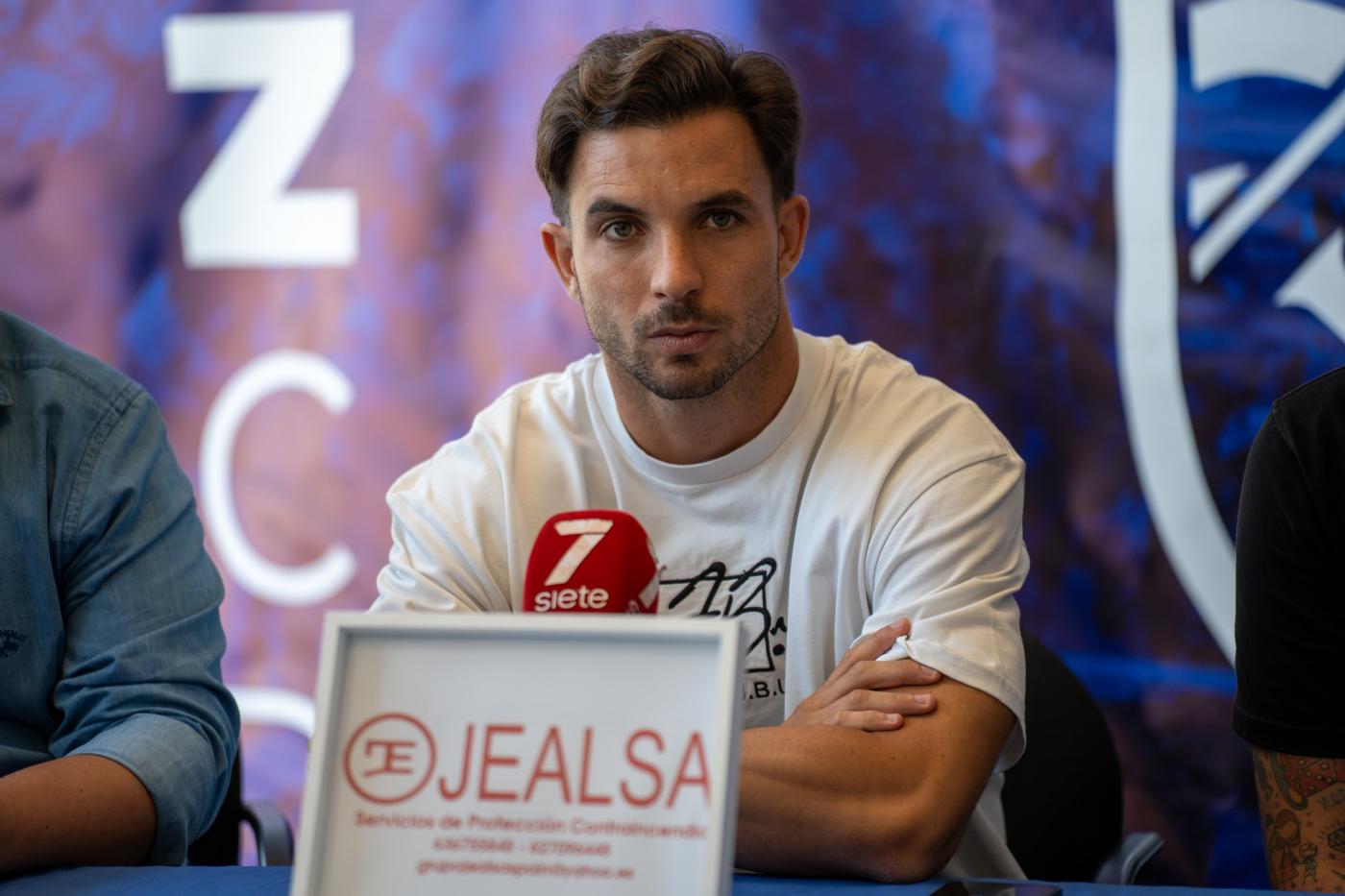 Chacartegui, durante la rueda de prensa de su presentación. - M. A. Junquera/Viva Jerez