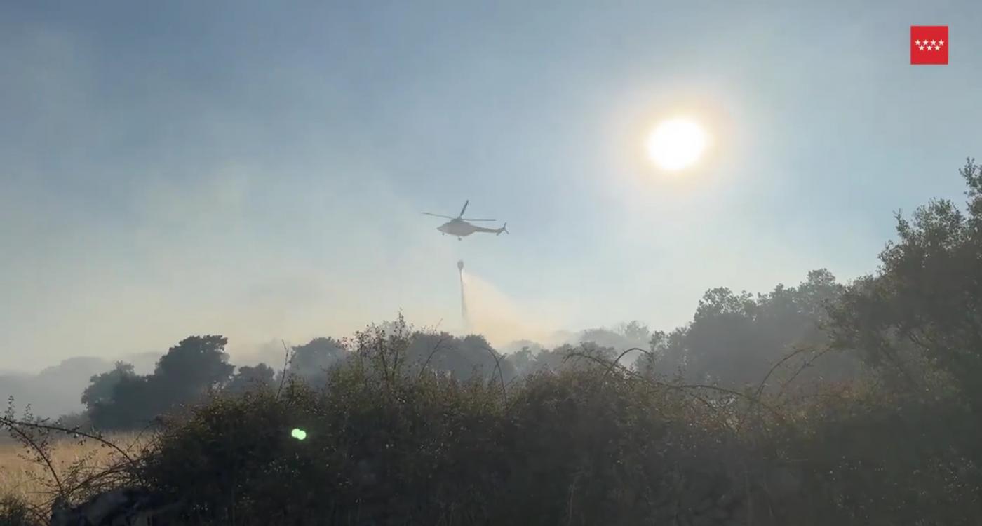 Estabilizado el incendio en Zarzalejo, que baja a situación operativa 0
