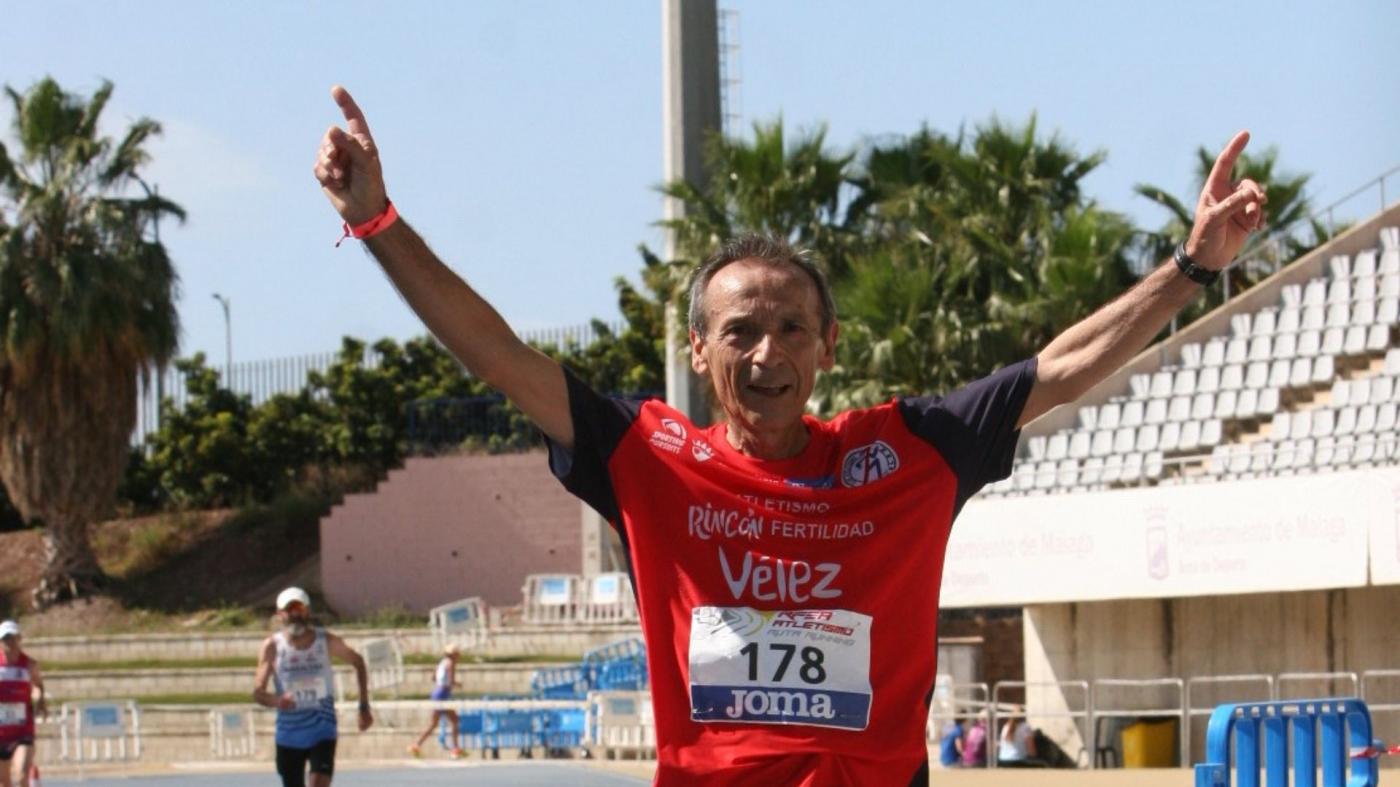 Pepe Vigo entrando a meta en el campeonato de España. - RFEA