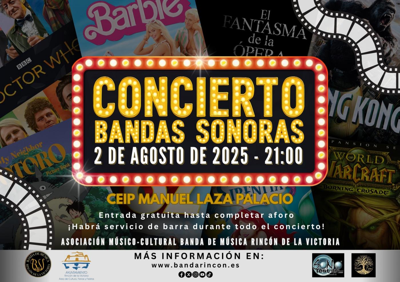 Las icónicas bandas sonoras del cine sonarán en el Rincón de la Victoria