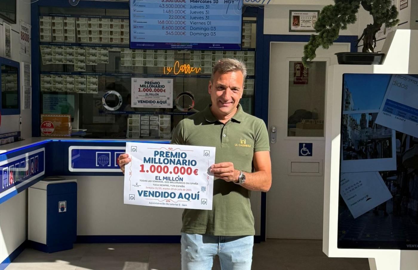 El Millón del Euromillones vuelve a sonreír a la capital