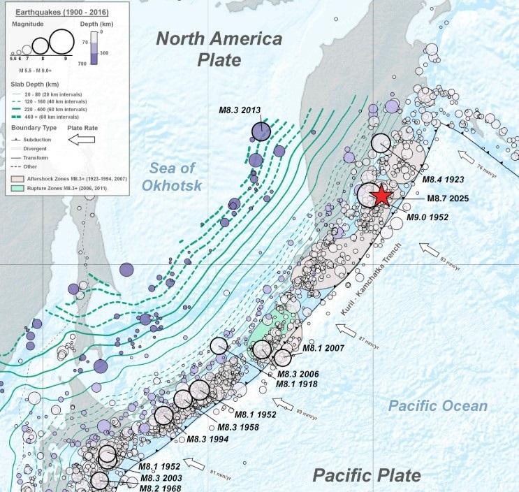 El sismo de Kamchatka, el más elevado desde el tsunami de Japón en 2011
