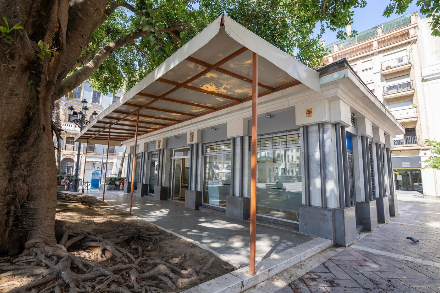 El kiosko de la Plaza de las Monjas, nueva sede de la concejalía de Turismo de Huelva