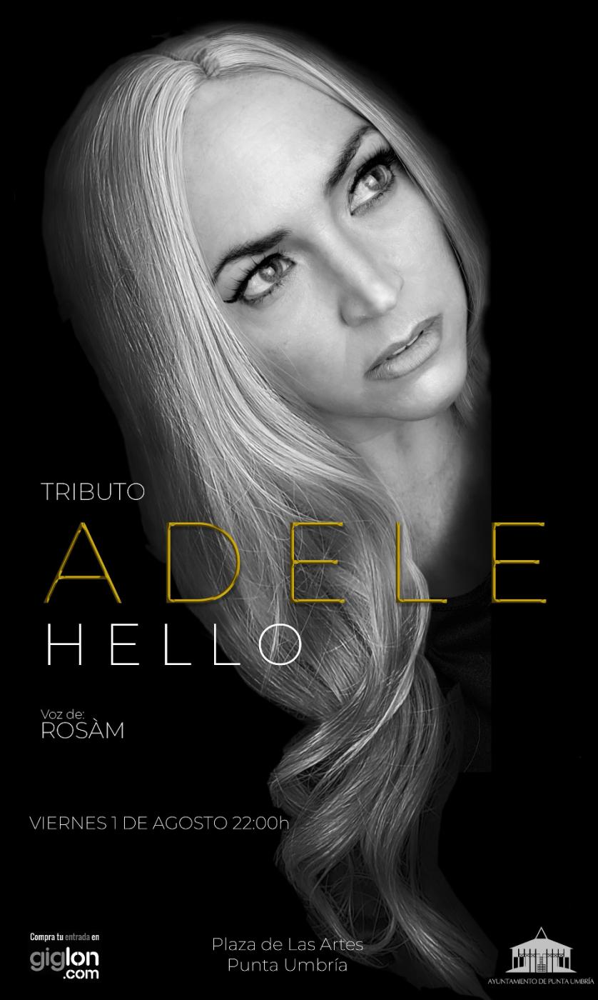 Cartel concierto tributo Adele en Punta - A.P.U.
