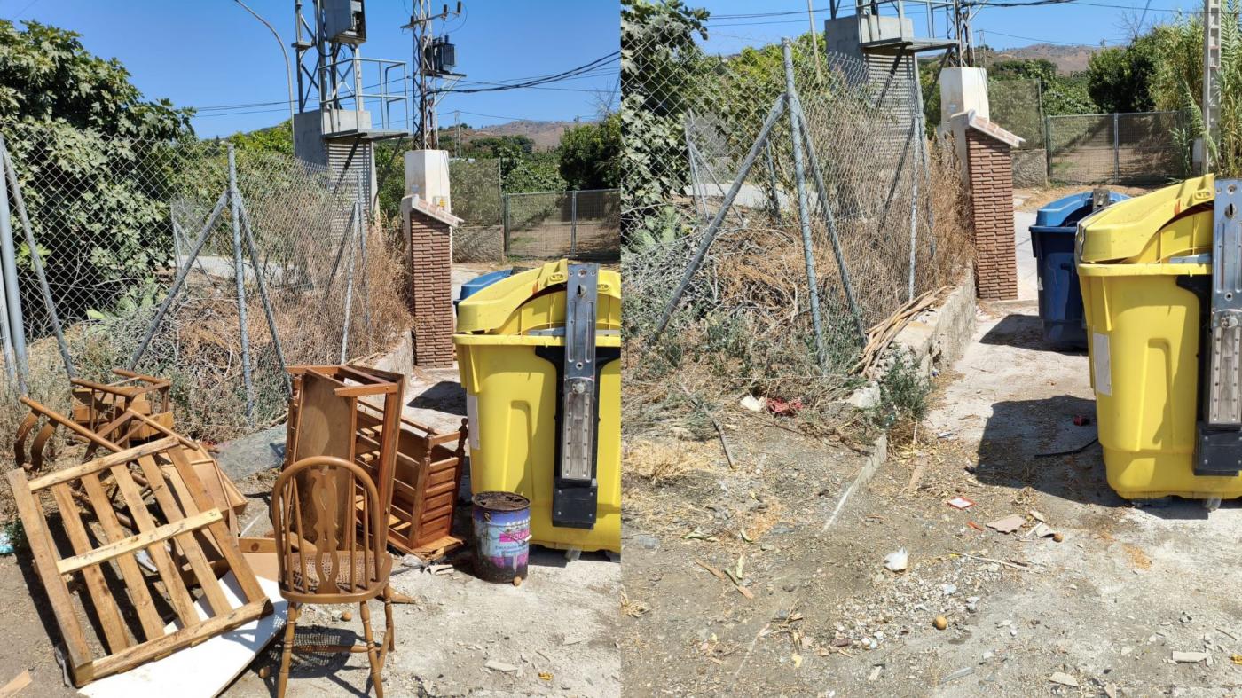 Limpieza de muebles en el municipio de Vélez-Málaga. - Medio Ambiente