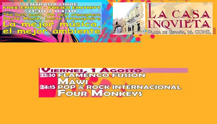 1 agosto: MAWI & FOUR MONKEYS