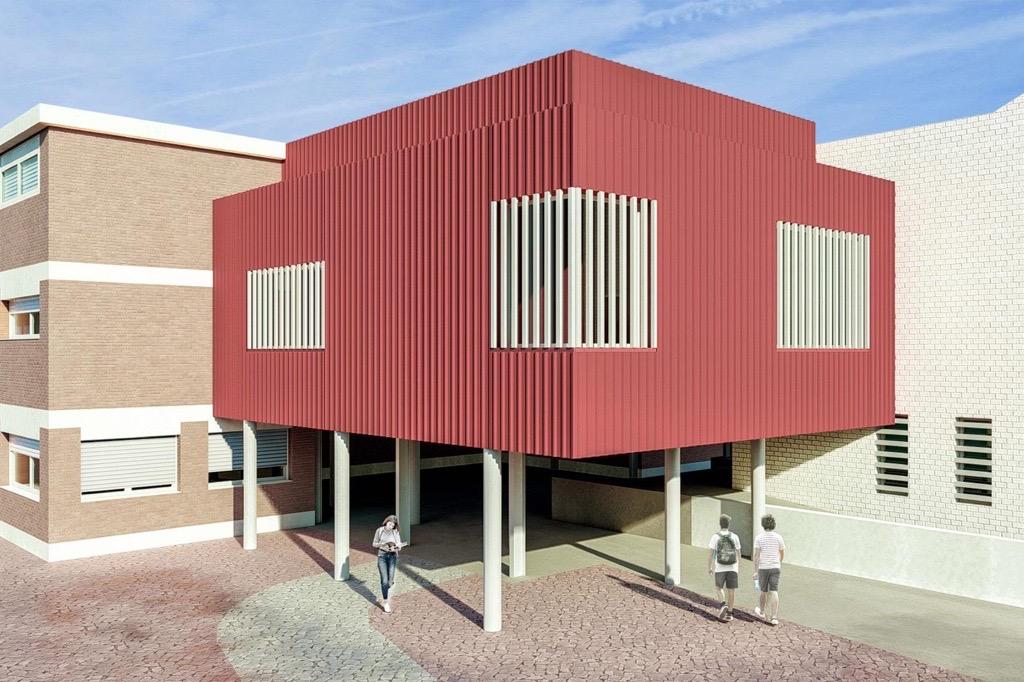 Obras de ampliación del IES Lola Flores. - J. A.