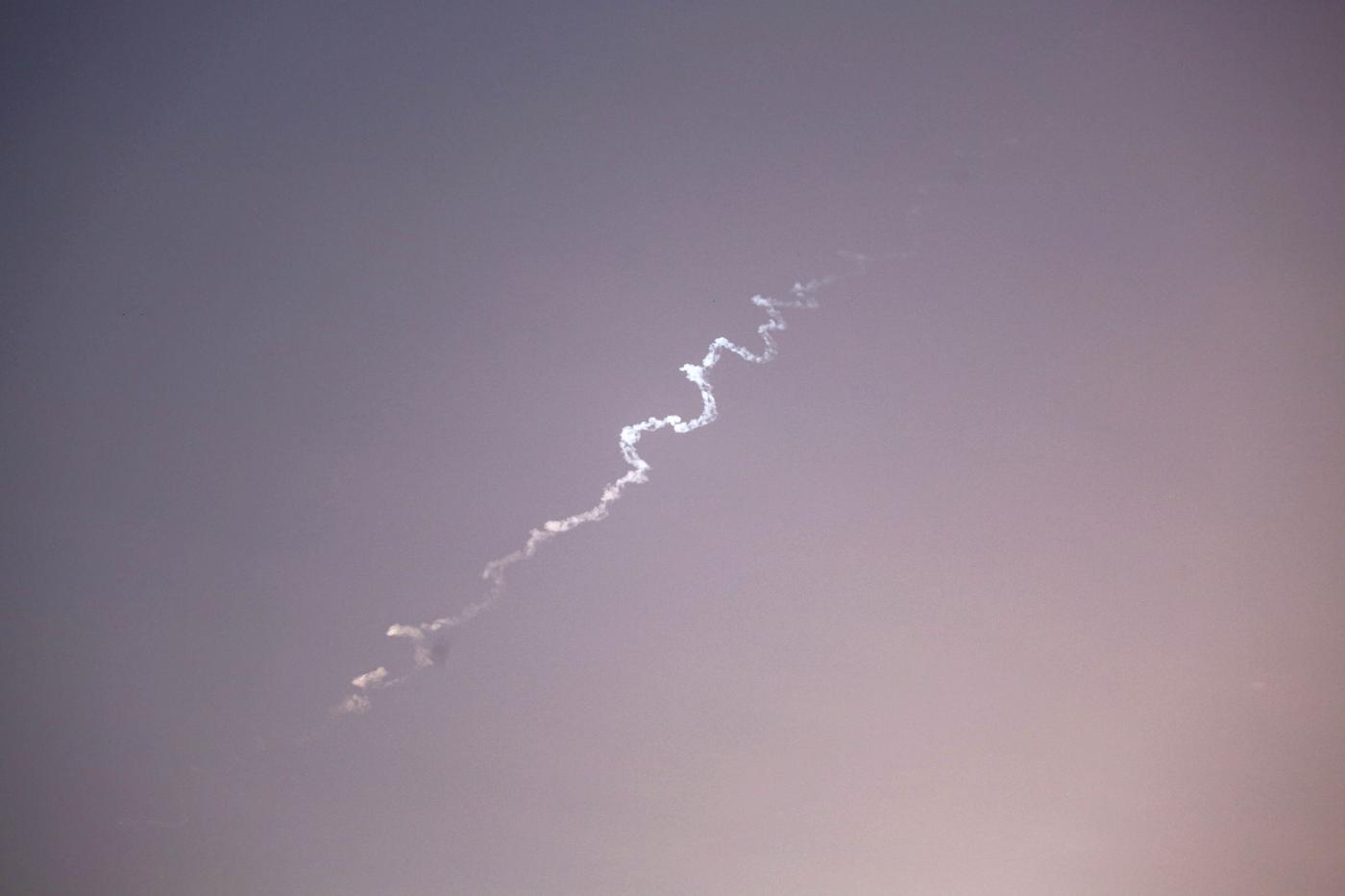 El Ejército de Israel intercepta un cohete lanzado desde el sur de la Franja de Gaza