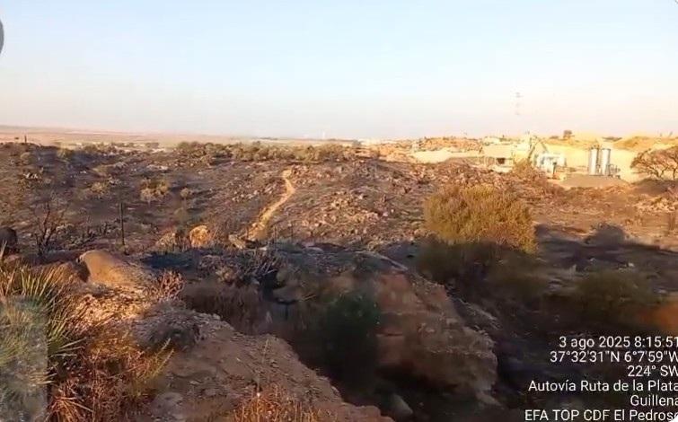 El incendio de Cantera Buena Vista de Gerena se encuentra estabilizado
