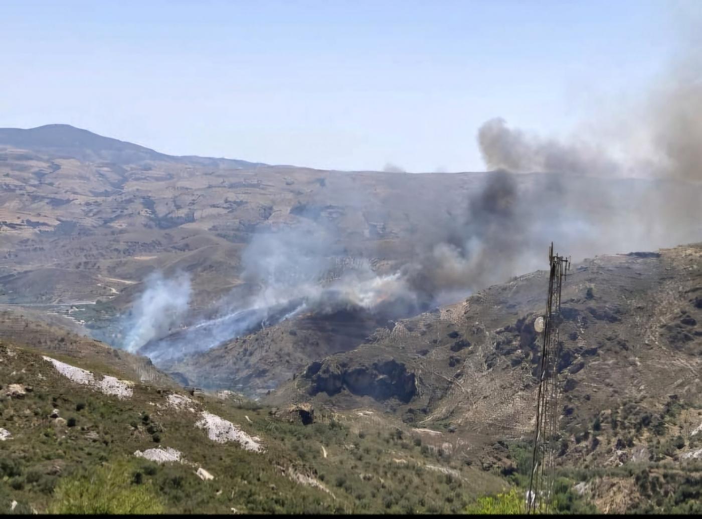 Estabilizado el incendio forestal en Cádiar, cerca de la pedanía de Yátor