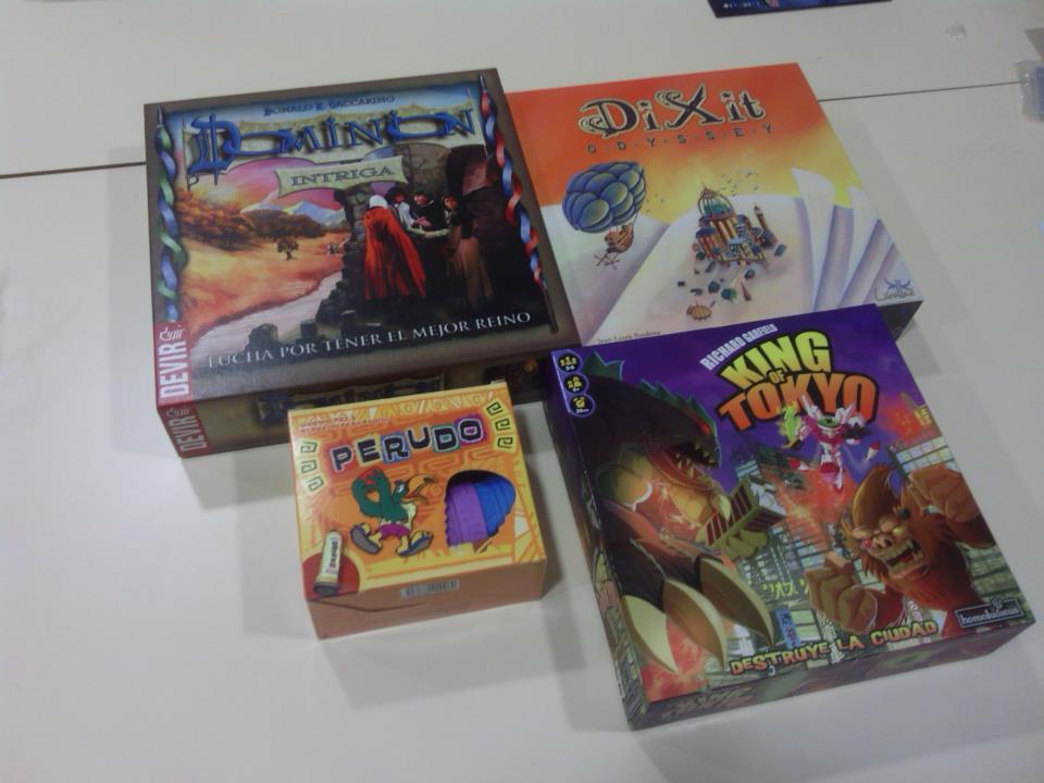 Algunos de los juegos que forman parte de la ludoteca. Trafalgar