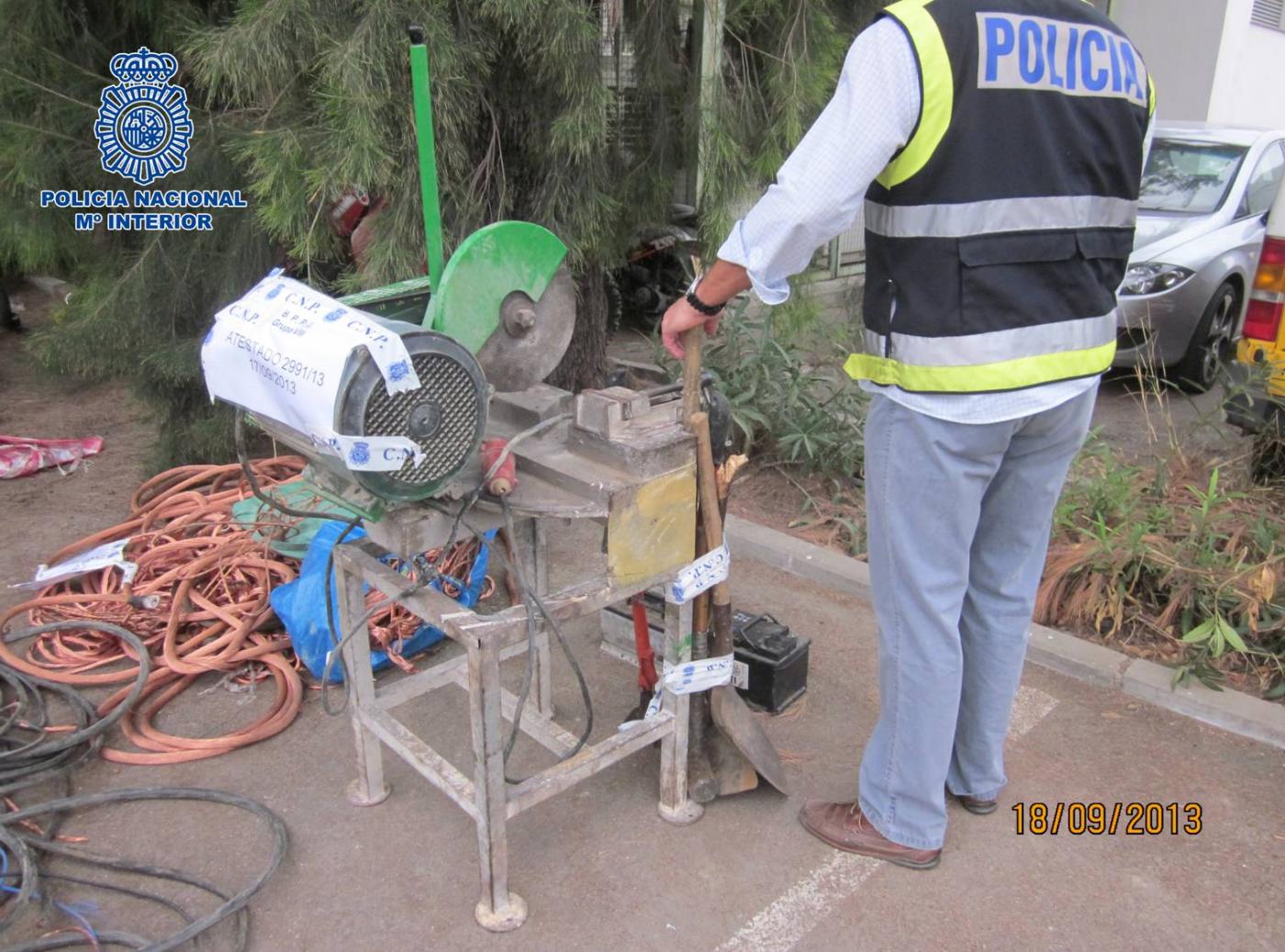Maquinaria robada DGP