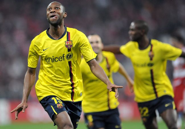 Keita celebra su gol. - EFE