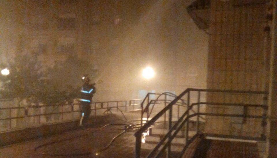 Bomberos ante el siniestro CEDIDA