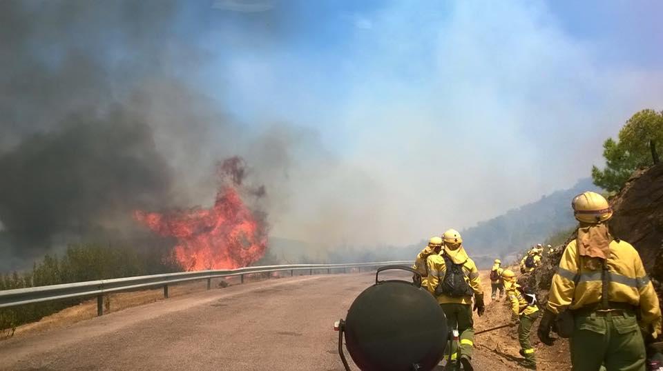 Imágenes del incendio VH