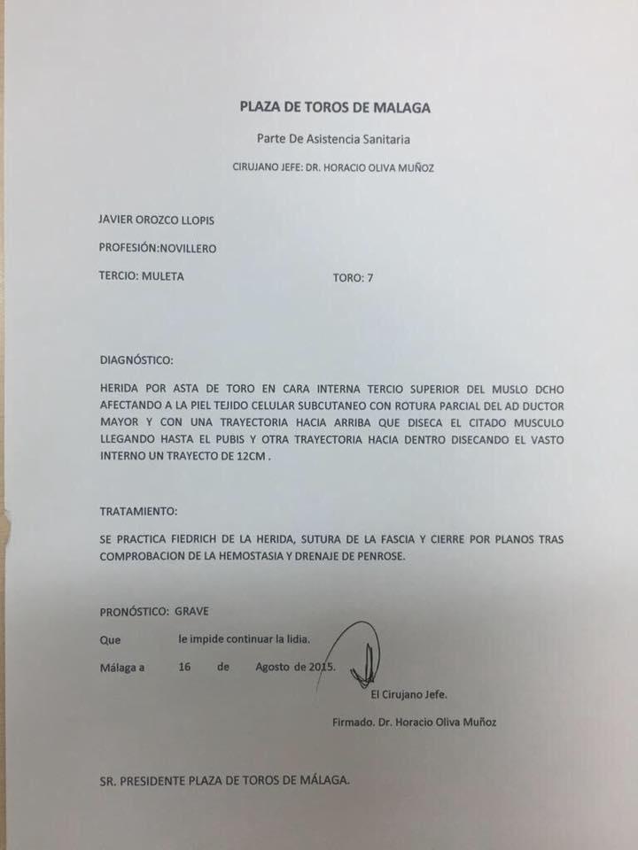 Parte facultativo. fitauromaquia.com