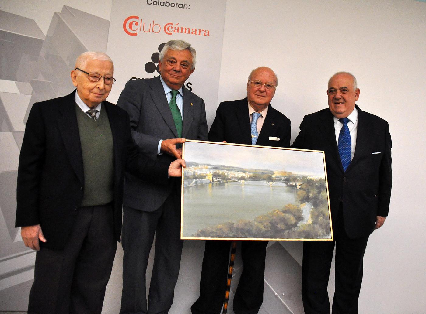 Entrega del cuadro de regalo Nico Salas
