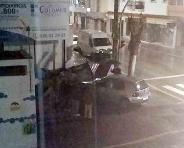 Imagen del accidente. 