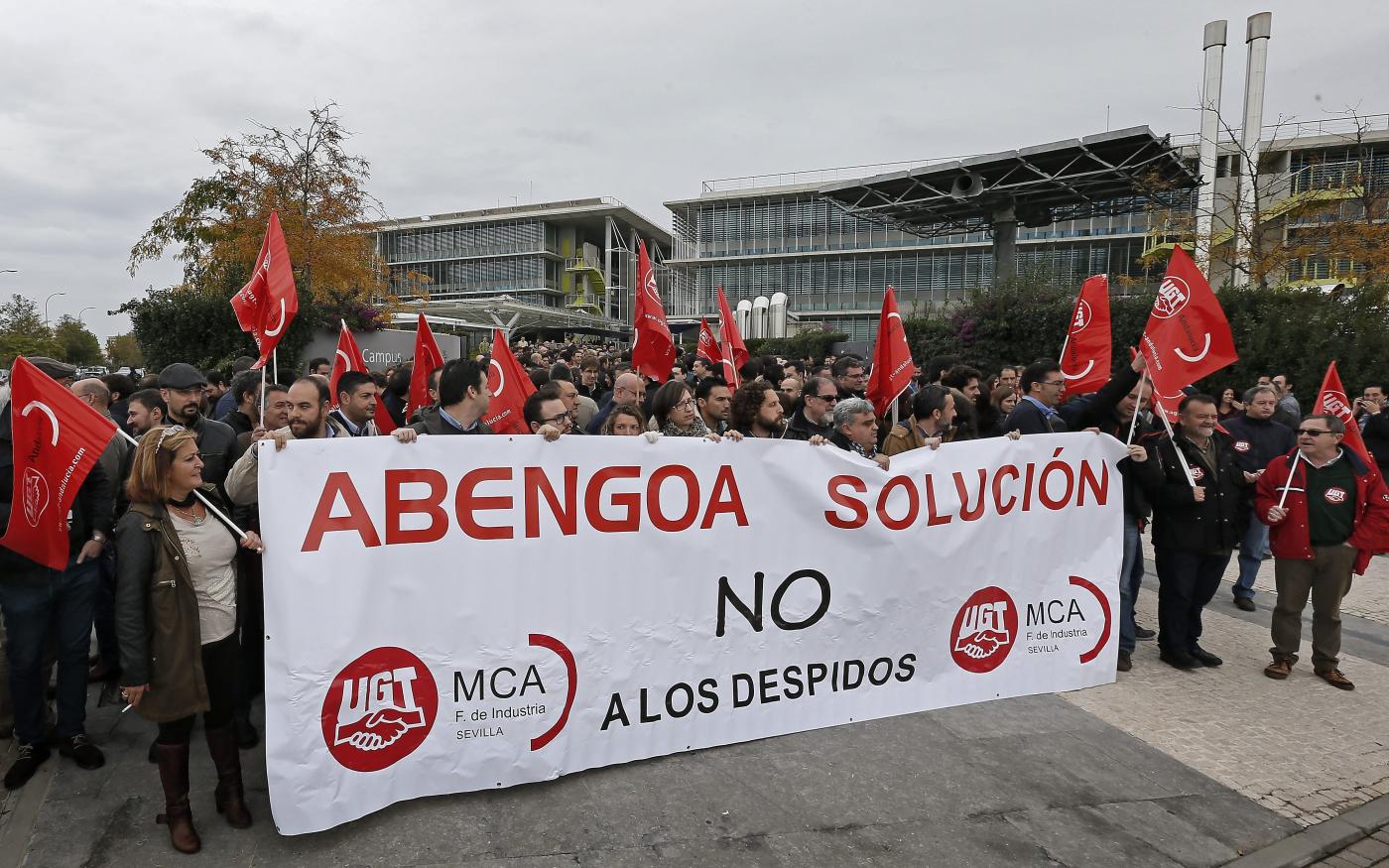 Protesta de los trabajadores JM Vidal/EFE