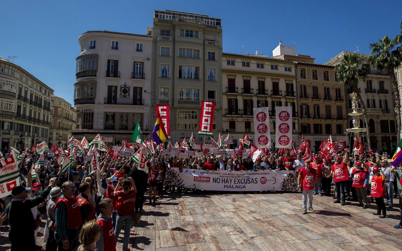 Manifestación 1 de mayo en Málaga  EFE/Jorge Zapata