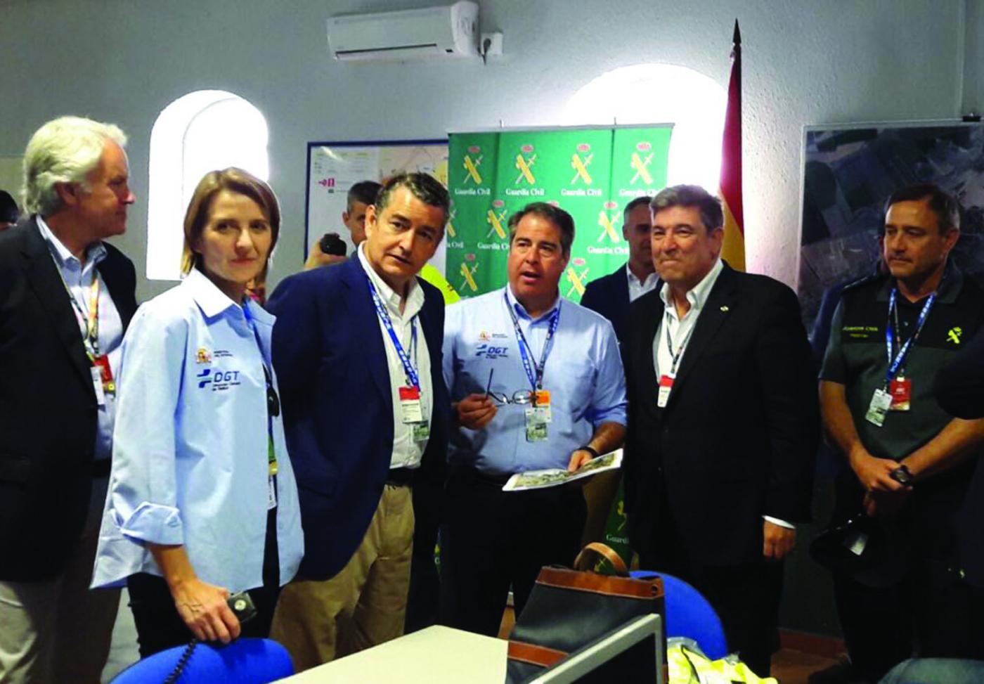 Antonio Sanz en el puesto de mando avanzado Subdelegación