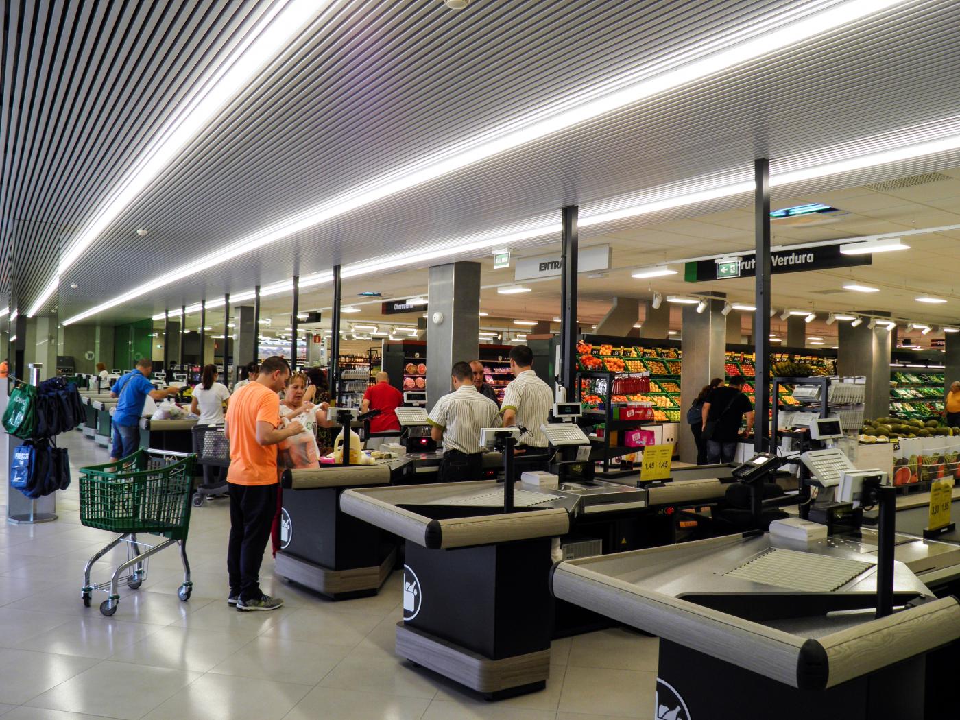 línea de cajas renovadas mercadona