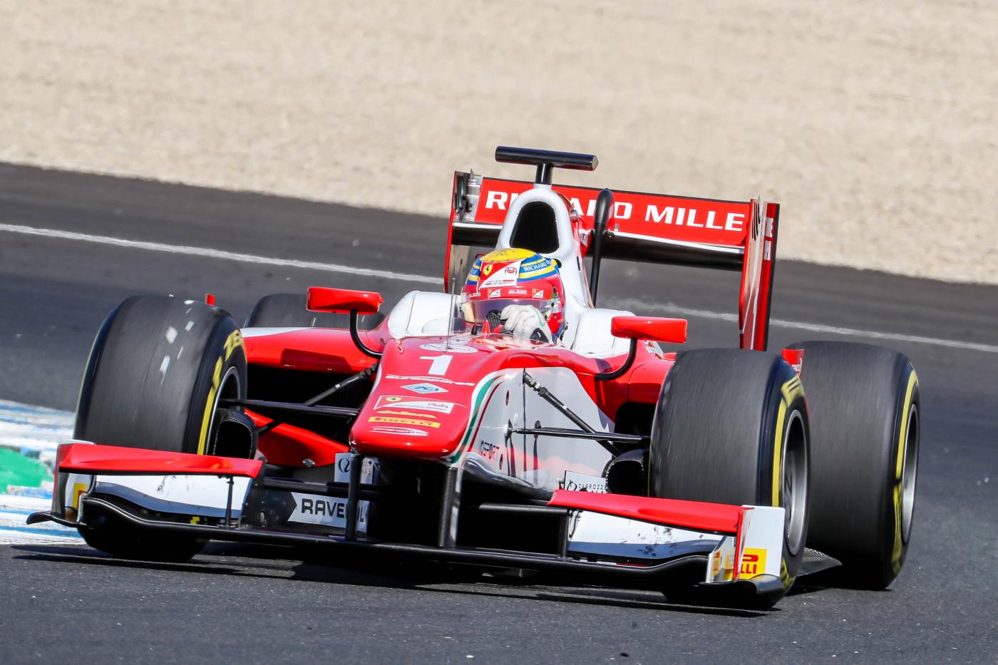 Lecrerc en carrera Circuito de Jerez
