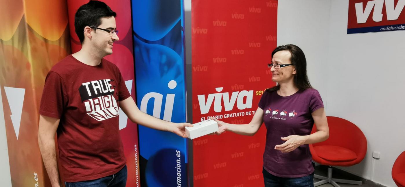 La entrega del premio. Viva