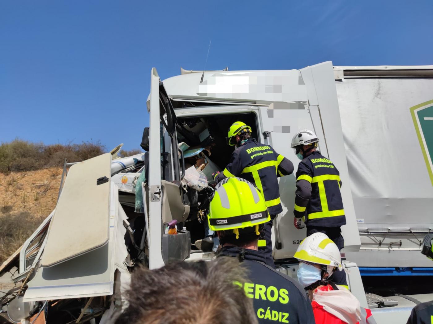 Accidente en Los Barrios Bomberos Algeciras