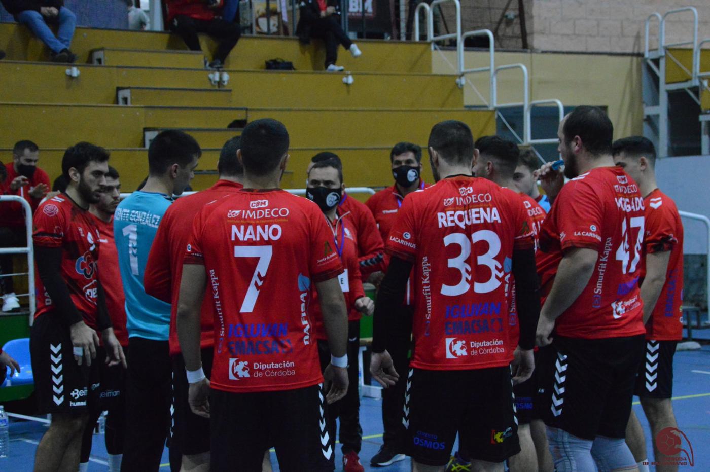 Los jugadores del CBM durante un partido esta temporada | Córdoba de Balonmano