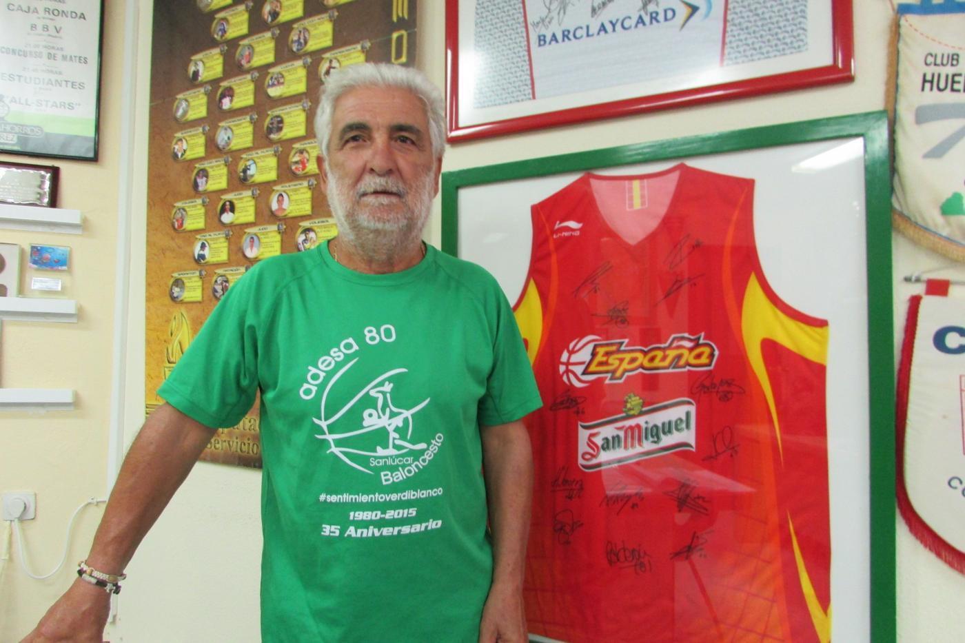 Manolo Rodríguez, presidente del Adesa 80 de Baloncesto Raúl J. Bustillos
